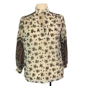 Peppermill of California Womens Vintage 70s Semi Sheer Peasant Top,‎ Blouse
